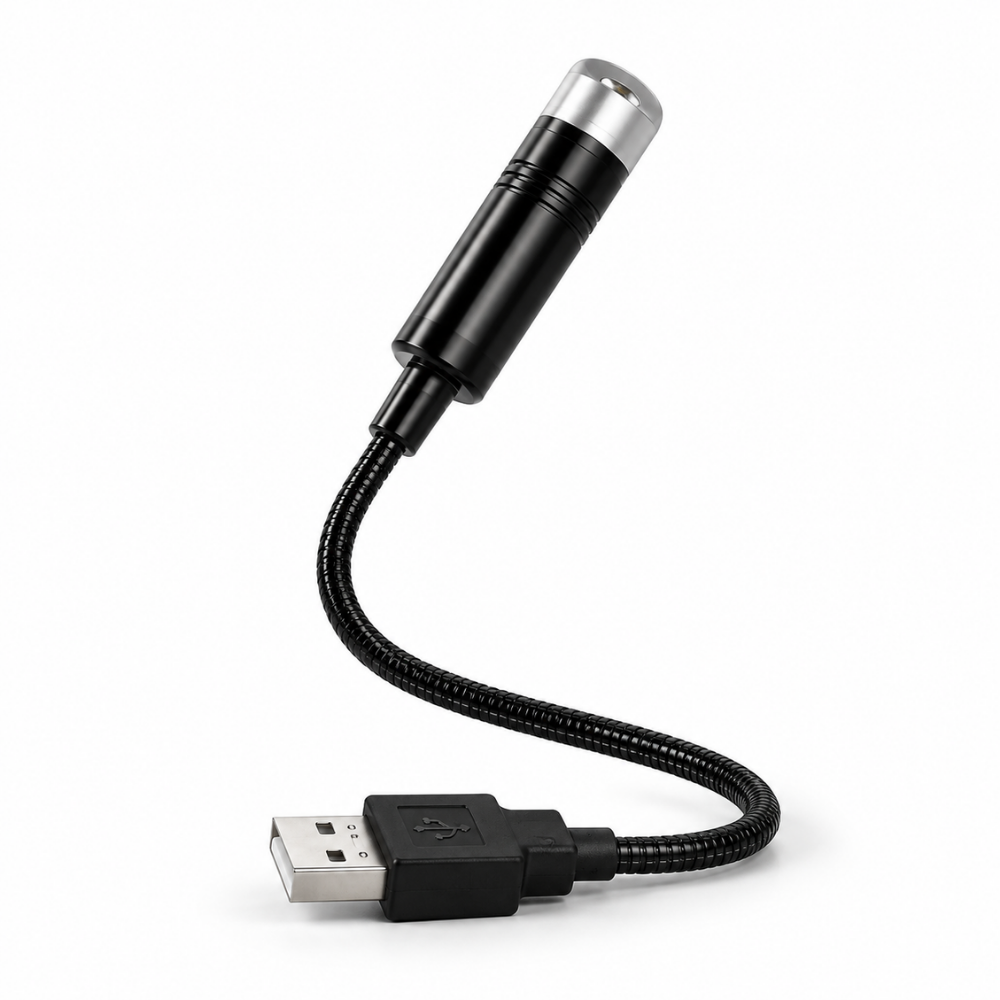 مصباح LED مرن بمنفذ USB – إضاءة محمولة للقراءة والعمل بعنق قابل للثني